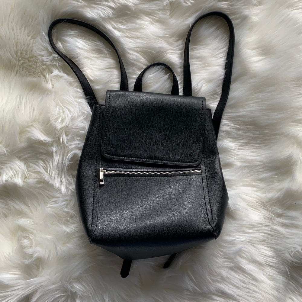 Zara Faux Leather Backpack 🎒
